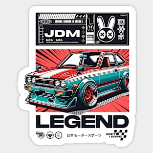 Retro Comic book Hakosuka JDM Legend Sticker